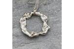 Organic silver necklace 4