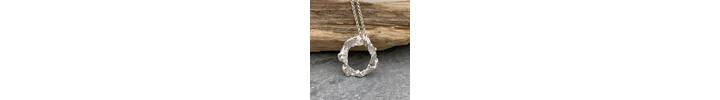 Recycled silver necklace 2