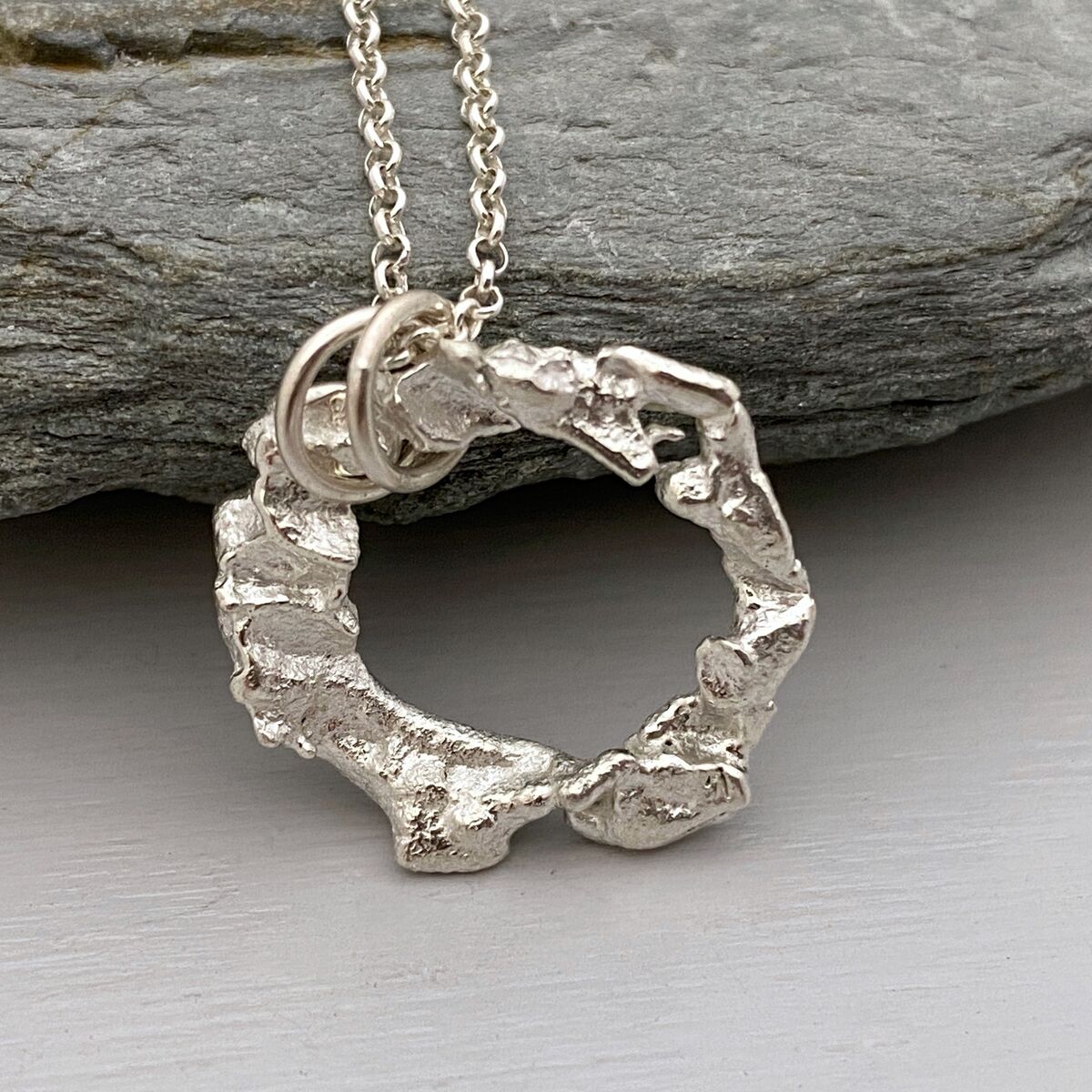 Recycled silver necklace Recycled silver necklace