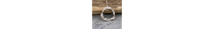 Recycled silver pendant