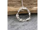 Recycled silver pendant