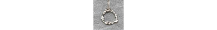 Recycled silver pendant 2