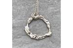 Recycled silver pendant 2