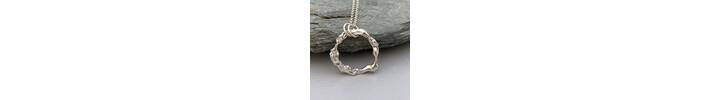Recycled silver pendant 3