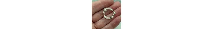 Recycled silver pendant 4