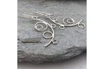 Dangly sapphire earrings
