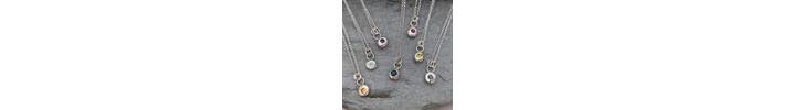 Silver nugget necklace