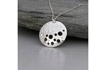 Round silver necklace 2
