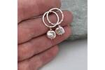 Pink keshi pearl earrings 2
