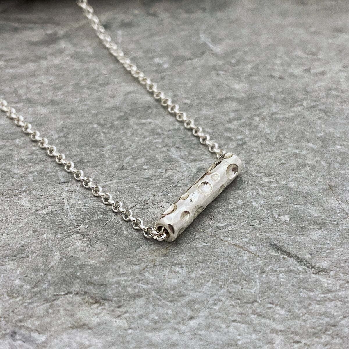 Sliding tube bubbles necklace 2