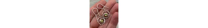 Peridot earrings