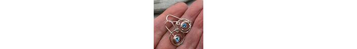 Topaz earrings