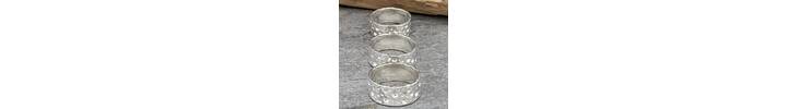 Wide hammered ring