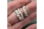 Unusual silver ring