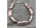 Pink stick pearls bracelet 2