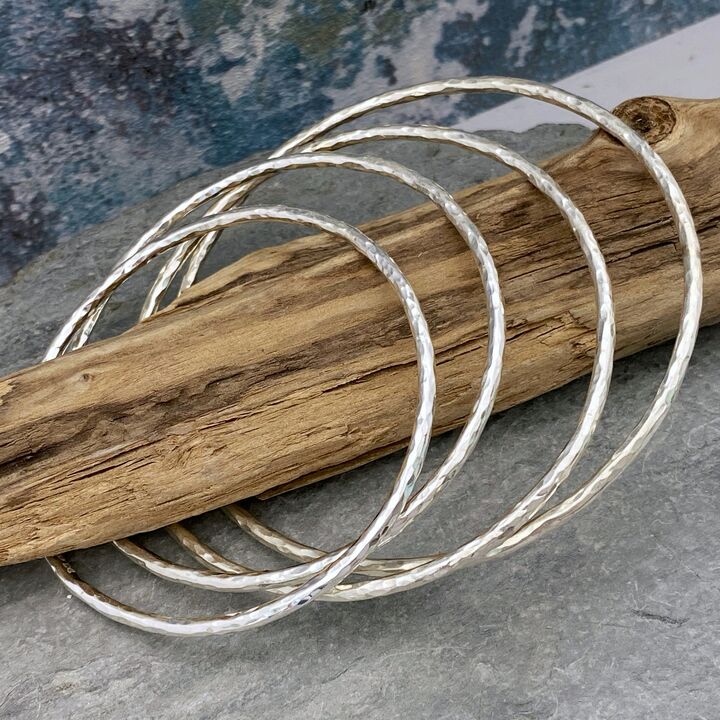 Sterling silver stacking bangle 2