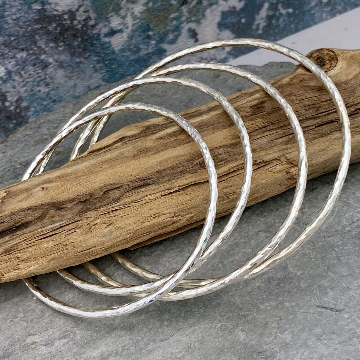 Sterling silver stacking bangle 2