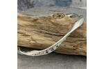 Twisted Silver Bubble Bangle with Blue Sapphires 5