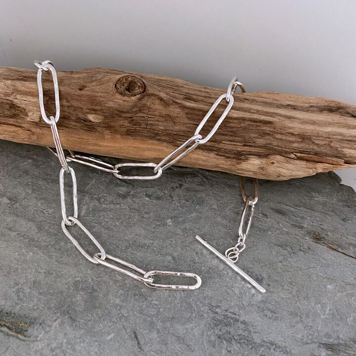 Chunky long links necklace 3