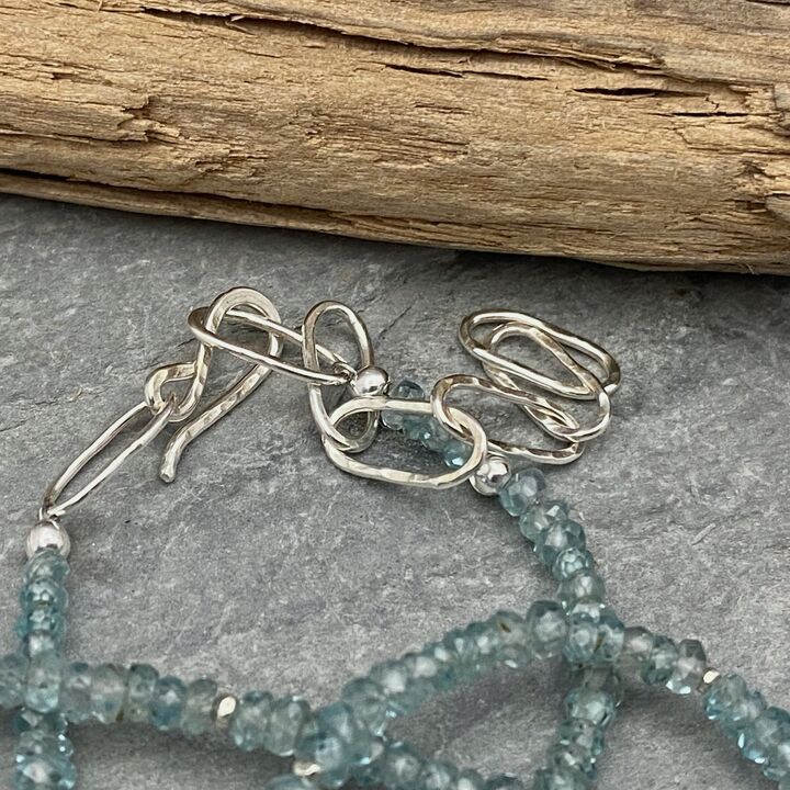 Blue zircon necklace 4
