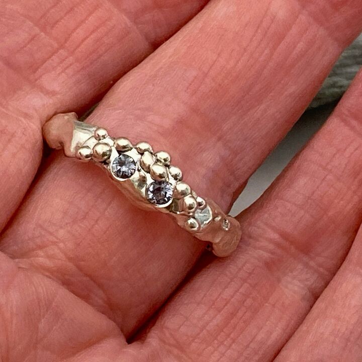 Spinel silver ring  6