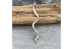 Twisted silver Topaz pendant  2