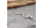 Twisted silver Topaz pendant 5