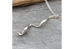 Twisted silver Topaz pendant 4