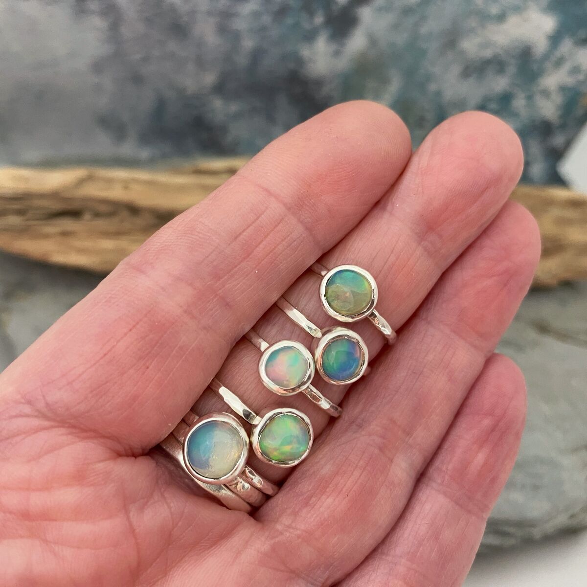 Opal stacking ring 3