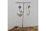 Topaz and squares drop earrings 6