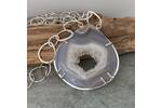 Agate Druzy crystal necklace