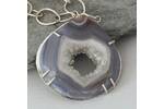 Agate Druzy crystal necklace 3