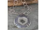 Agate Druzy crystal necklace 2