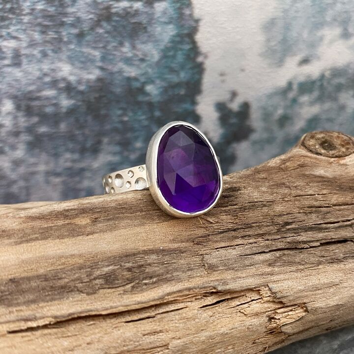 Amethyst statement ring 4
