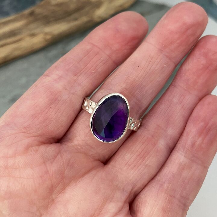 Amethyst statement ring 2