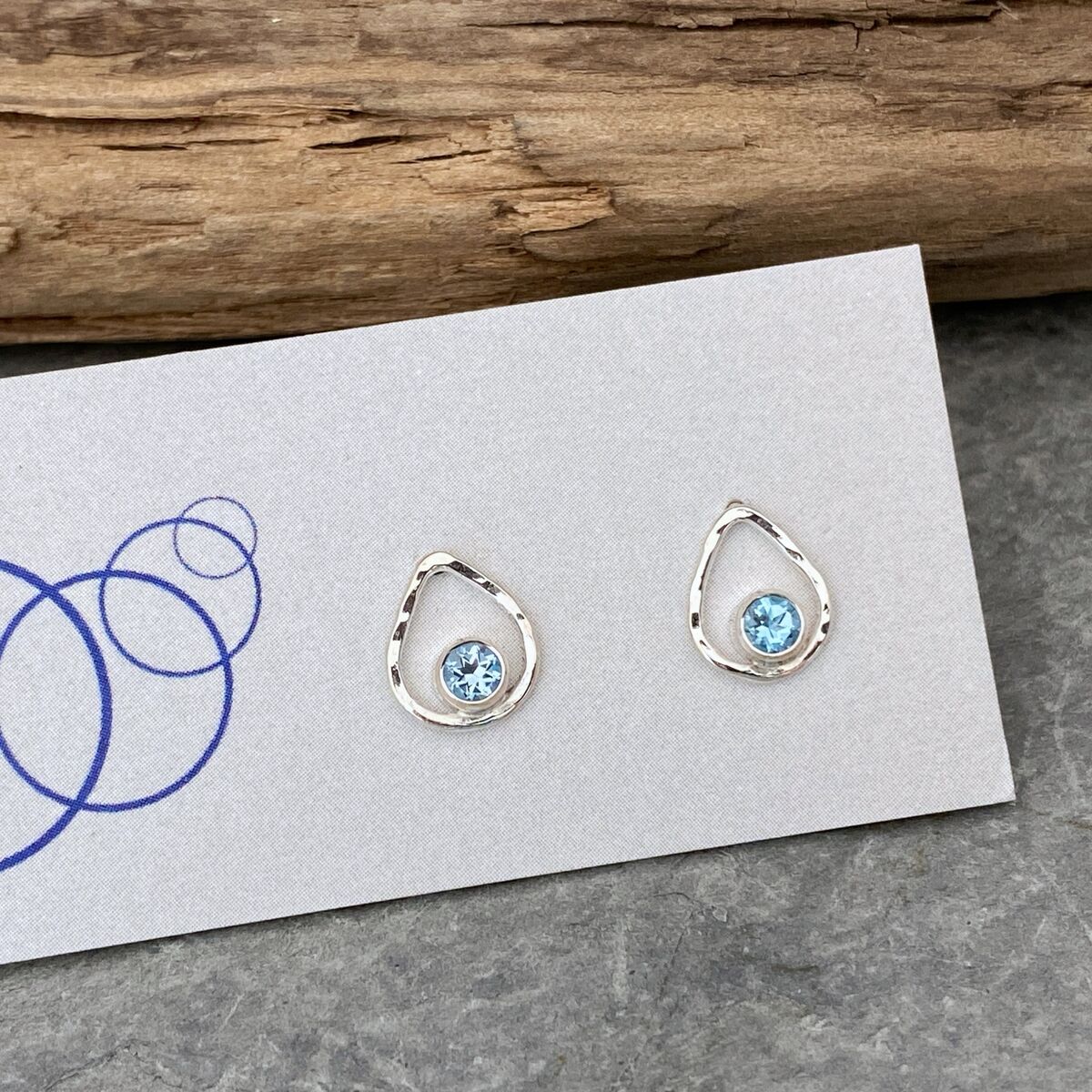 Tiny raindrop stud earrings 5 Tiny raindrop stud earrings 5