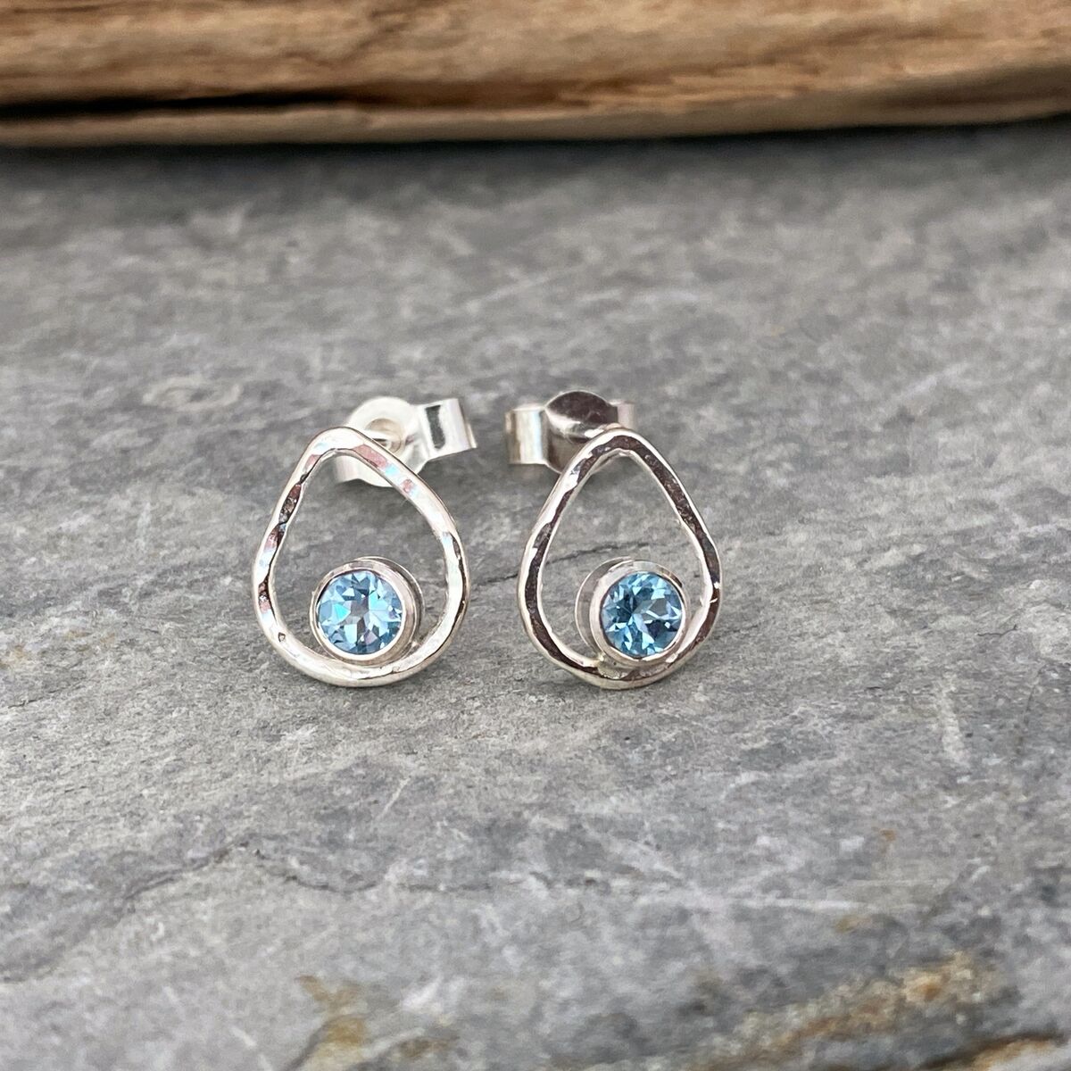 Tiny raindrop stud earrings 2 Tiny raindrop stud earrings 2