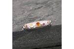 Orange and yellow Sapphire ring