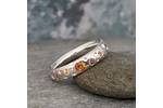Orange and yellow Sapphire ring 4