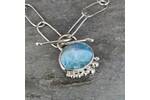 Larimar paper clips necklace 3