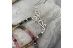 Tourmaline and bubbles bead necklace 3