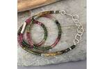 Tourmaline and bubbles bead necklace 4