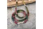 Tourmaline and bubbles bead necklace