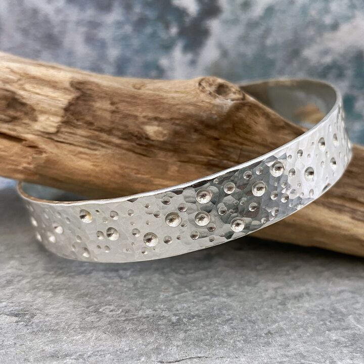 Solid sterling silver bangle