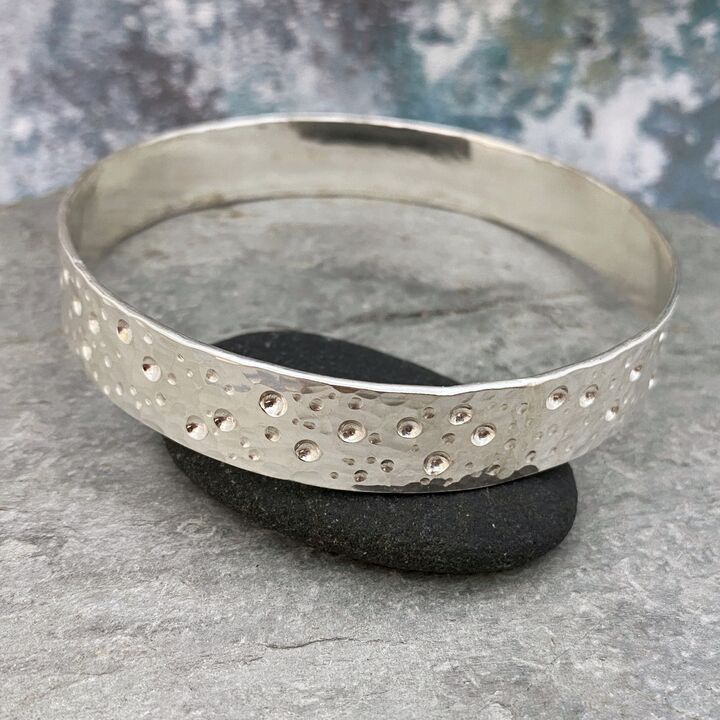 Solid sterling silver bangle 4