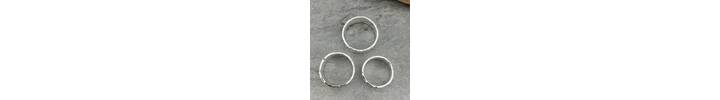 Wide hammered ring 3