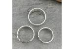 Wide hammered ring 3