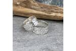 Wide silver ring band 3