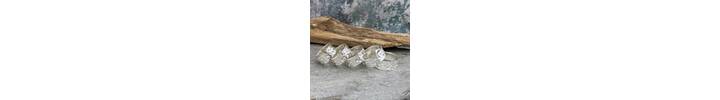Wide silver ring band