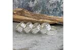 Wide silver ring band